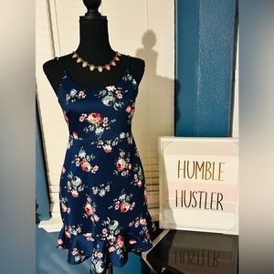 NWT Aqua Floral Print Sheath Dress